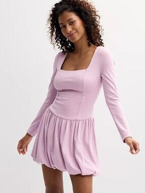 Live To Be Spoiled Long Sleeve Bubble Dress XL Juniors